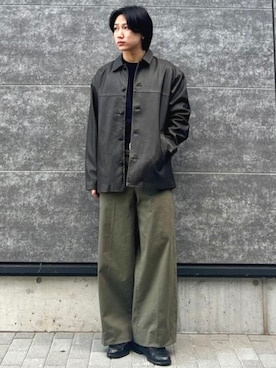 「アイテム（ブルゾン）」を使った、BEAMS HEART MENさん（メンズ・165cm）の秋コーディネート