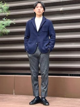 BEAMS HEART MENさん（メンズ・170cm）の冬コーディネート