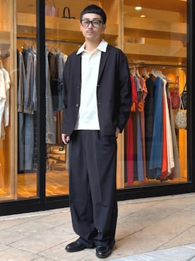 「アイテム（セットアップ）」を使った、BEAMS HEART MENさん（メンズ・170cm）の春コーディネート