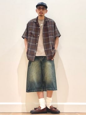 「BEAMS HEART（ビームスハート）のアイテム」を使った、BEAMS HEART MENさん（メンズ・166cm）の春コーディネート