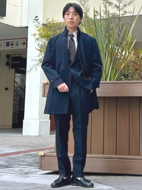 セール】撥水 カルゼ スタンドカラーコート【防風】（ステンカラー