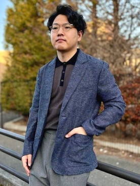 「BEAMS HEART（ビームスハート）のアイテム（テーラードジャケット）」を使った、BEAMS HEART MENさん（メンズ・165cm）の春コーディネート