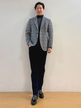 「アイテム（テーラードジャケット）」を使った、BEAMS HEART MENさん（メンズ・176cm）の秋コーディネート