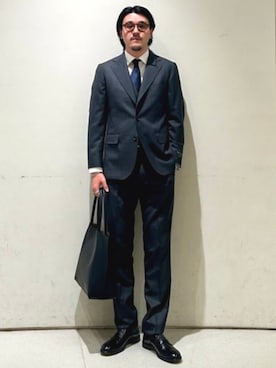 「アイテム（スーツセット）」を使った、BEAMS HEART MENさん（メンズ・182cm）の夏コーディネート