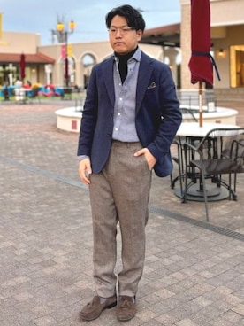 BEAMS HEART MENさん（メンズ・165cm）の冬コーディネート