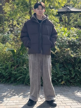 「アイテム（ブルゾン）」を使った、BEAMS HEART MENさん（メンズ・172cm）の冬コーディネート