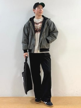 BEAMS HEART MENさん（メンズ・176cm）の冬コーディネート