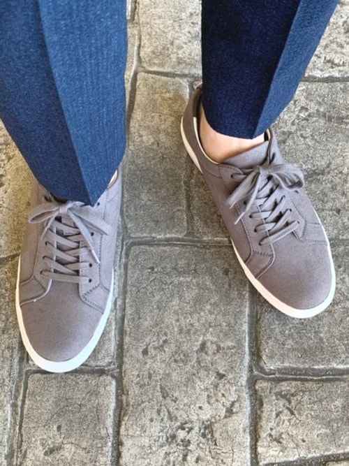 フェイクレザー ドレス スニーカー（25.5～27.5cm）（スニーカー