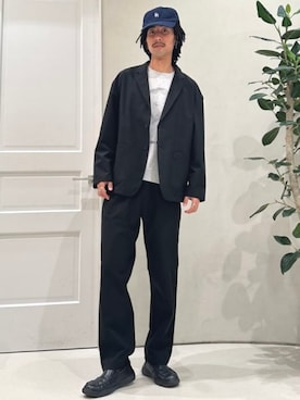 「アイテム（セットアップ）」を使った、BEAMS HEART MENさん（メンズ・180cm）の秋コーディネート