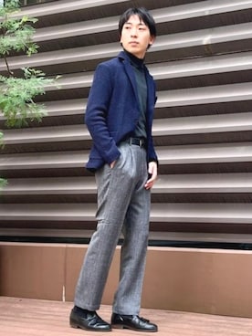 BEAMS HEART MENさん（メンズ・170cm）の冬コーディネート