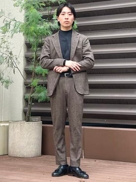 「アイテム（テーラードジャケット）」を使った、BEAMS HEART MENさん（メンズ・170cm）の秋コーディネート