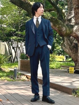 「アイテム（ベスト）」を使った、BEAMS HEART MENさん（メンズ・170cm）の夏コーディネート