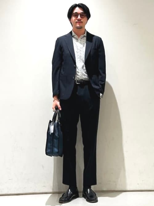 ナイロン × レザー ブリーフバッグ【ノートPC収納】（ビジネスバッグ