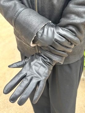 「アイテム（手袋）」を使った、BEAMS HEART MENさん（メンズ・175cm）の冬コーディネート