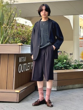 BEAMS HEART MENさん（メンズ・170cm）の夏コーディネート
