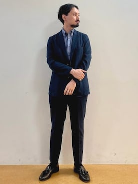 「BEAMS HEART（ビームスハート）のアイテム（テーラードジャケット）」を使った、BEAMS HEART MENさん（メンズ・172cm）の春コーディネート