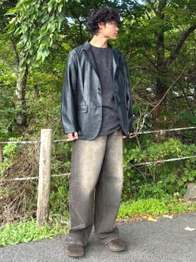 「メンズファッション」｜BEAMS HEART MENさん（メンズ・173cm）の秋コーディネート