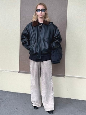 「アイテム（ミリタリージャケット）」を使った、BEAMS HEART MENさん（メンズ・172cm）の秋コーディネート