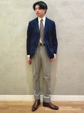 BEAMS HEART MENさん（メンズ・178cm）の春コーディネート