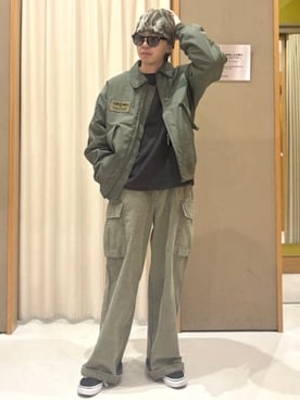 「アイテム（ニットキャップ/ビーニー）」を使った、BEAMS HEART MENさん（メンズ・165cm）の秋コーディネート