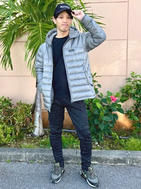 「冬コーデ、スニーカーコーデ」｜「アイテム（その他パンツ）」を使った、BEAMS HEART MENさん（メンズ・173cm）の冬コーディネート