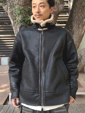 「アイテム（ミリタリージャケット）」を使った、BEAMS HEART MENさん（メンズ・170cm）の秋コーディネート