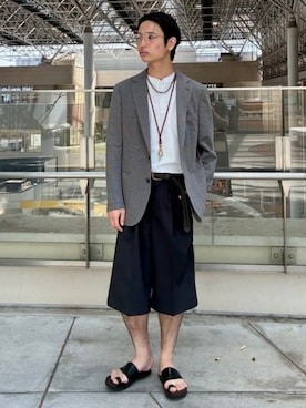 BEAMS HEART MENさん(メンズ・172cm)の夏コーディネート