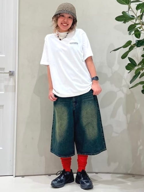 セール】ハート刺繍 デニムショートパンツ（デニムパンツ