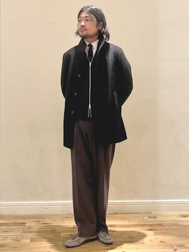 「アイテム（その他アウター）」を使った、BEAMS HEART MENさん（メンズ・180cm）の秋コーディネート