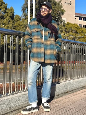 BEAMS HEART MENさん（メンズ・170cm）の冬コーディネート