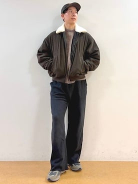 「アイテム（ブルゾン）」を使った、BEAMS HEART MENさん（メンズ・176cm）の秋コーディネート