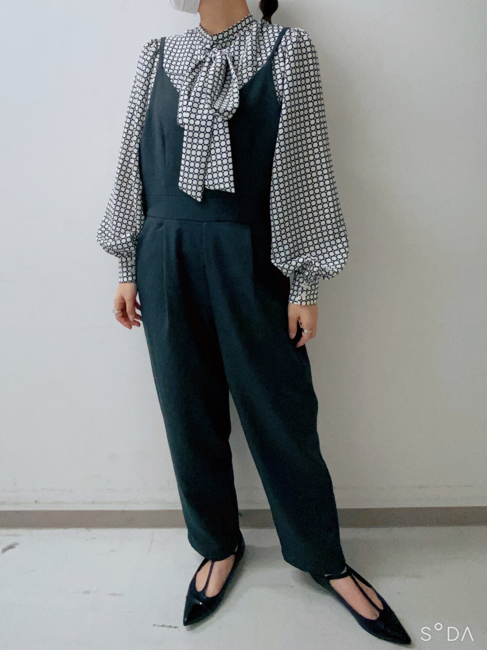 Te chichi（テチチ）の「ナローストラップオールインワン（つなぎ