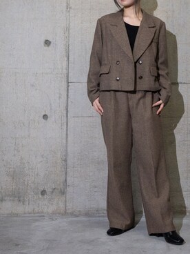 「RETRO GIRL（レトロガール）のアイテム（ジャケット/アウター）」を使った、Tomomi/低身長コーデさん（レディース・150cm）の秋コーディネート