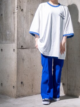 「SpRay（スプレイ）のアイテム（パンツ）」を使った、Tomomi/低身長コーデさん（レディース・150cm）の春コーディネート