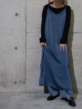 「UNIQLO（ユニクロ）のアイテム（ワンピース/ドレス）」を使った、Tomomi/低身長コーデさん（レディース・150cm）の秋コーディネート