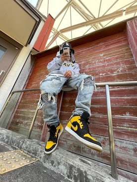 「アイテム（デニムパンツ、その他）」を使った、hiroboo5021さん（メンズ・175cm）の秋コーディネート