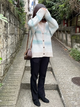 「JEANASIS（ジーナシス）のアイテム（その他トップス）」を使った、Ririaさん（レディース・165cm）の秋コーディネート