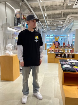 「MARVEL Tシャツ」｜KEISUKEさん（メンズ・176cm）の秋コーディネート