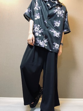 「Ellno Loset（エルノロゼット）のアイテム（スラックス）」を使った、かださん（メンズ・174cm）の夏コーディネート