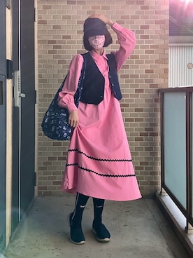 「アイテム（シャツワンピース）」を使った、ねむねむ桃子は声が命。さん（レディース・162cm）の秋コーディネート