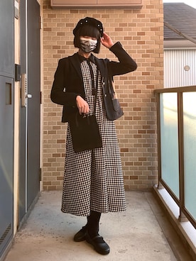 「アイテム（シャツワンピース）」を使った、ねむねむ桃子は声が命。さん（レディース・162cm）の秋コーディネート