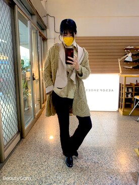 「毛衣」｜Wei🇹🇼さん（レディース・165cm）の冬コーディネート