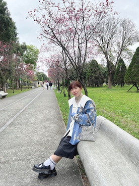 「冬服コーデ」｜「アイテム（アクセサリー）」を使った、33💗さん（レディース・156cm）の春コーディネート