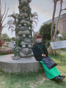 「アイテム（その他ヘアアクセサリー、イエロー系）」を使った、33💗さん（レディース・156cm）の春コーディネート