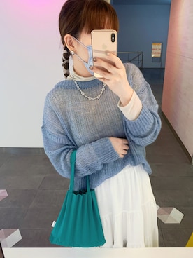 「アイテム（その他ヘアアクセサリー、イエロー系）」を使った、33💗さん（レディース・156cm）の春コーディネート