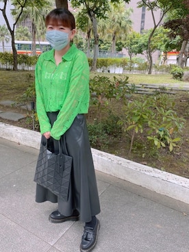 「アイテム（その他ヘアアクセサリー、イエロー系）」を使った、33💗さん（レディース・156cm）の春コーディネート