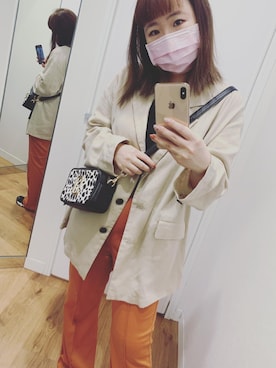 「Heather（ヘザー）のアイテム（テーラードジャケット）」を使った、33💗さん（レディース・156cm）の秋コーディネート