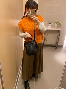 「アイテム（その他ヘアアクセサリー、イエロー系）」を使った、33💗さん（レディース・156cm）の春コーディネート