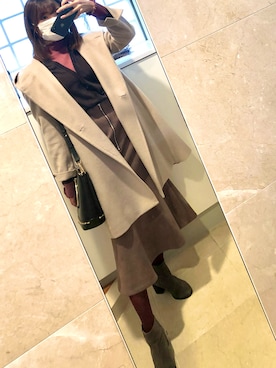 「ICB（アイシービー）のアイテム」を使った、みこさん（レディース・161cm）の冬コーディネート