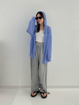 「FUULLY STUDIO（フーリィーステューディオ）のアイテム」を使った、YUKINOさん（レディース・156cm）の夏コーディネート